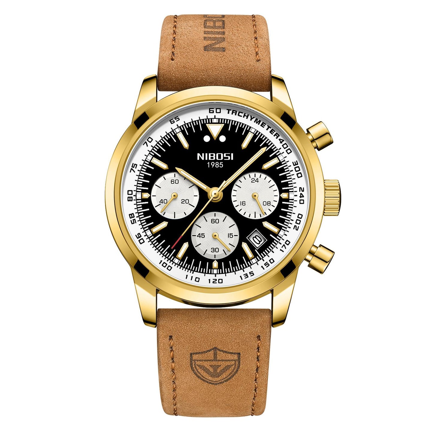 European and American fashion men's watches with large dial calendar display quartz watches