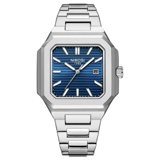 New waterproof steel band watch for men, Nautilus men's watch, business and foreign trade bestseller calendar quartz watch
